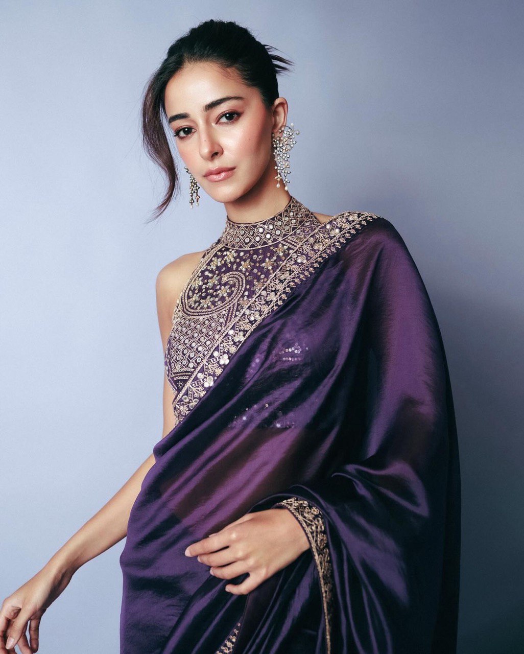 Designer Saree With Coding Sequence And Real Mirror Work – fab zone fab ...