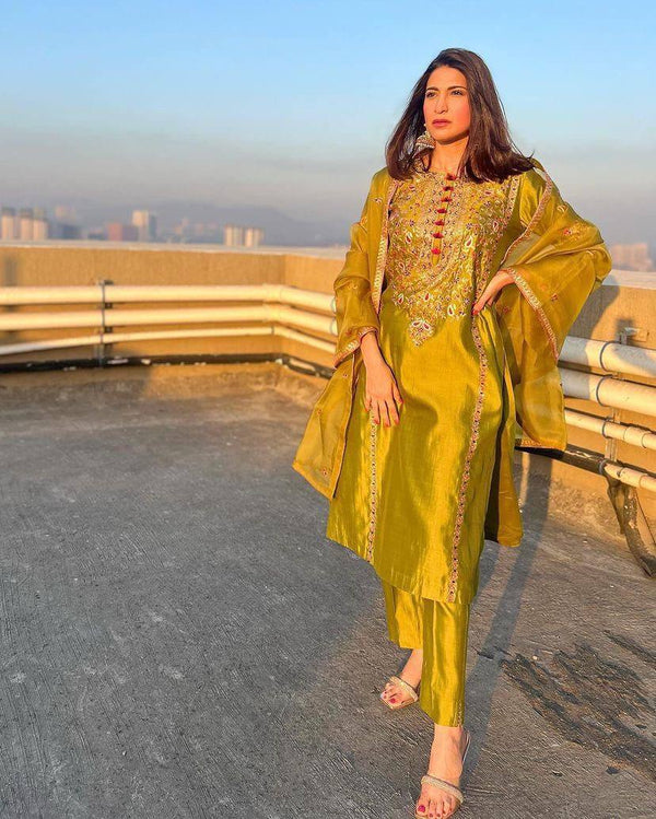 Party Wear Look Designer Top And Bottom With Dupatta