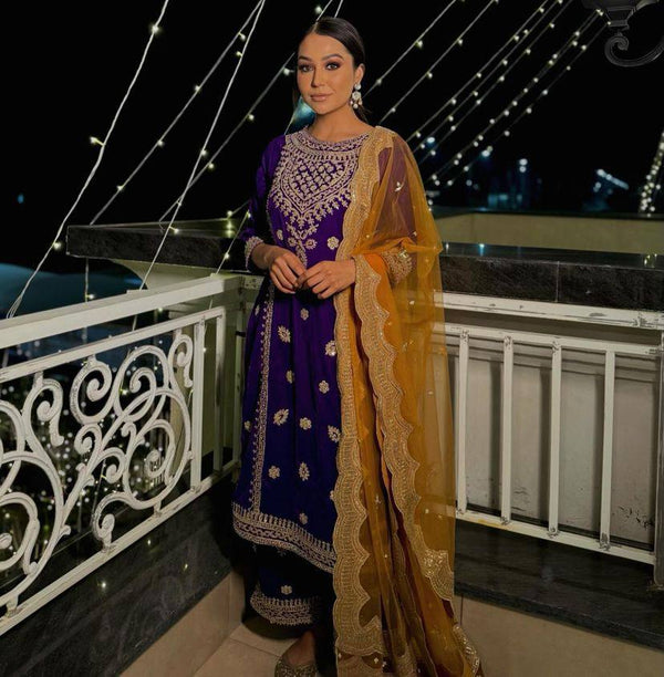 Party Wear Look Designer Top And Bottom With Dupatta