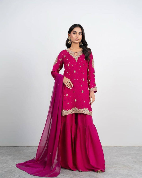 Party Wear Look Designer Top And Bottom With Dupatta