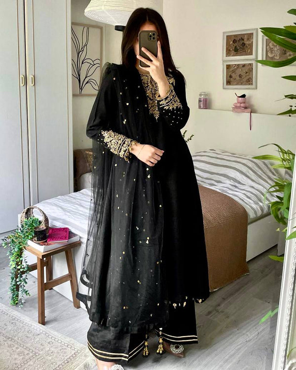 Party Wear Look Designer Top And Bottom With Dupatta
