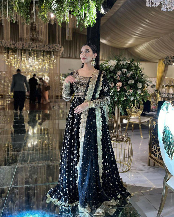 Party Wear Look Designer Gown-Bottom And Dupatta