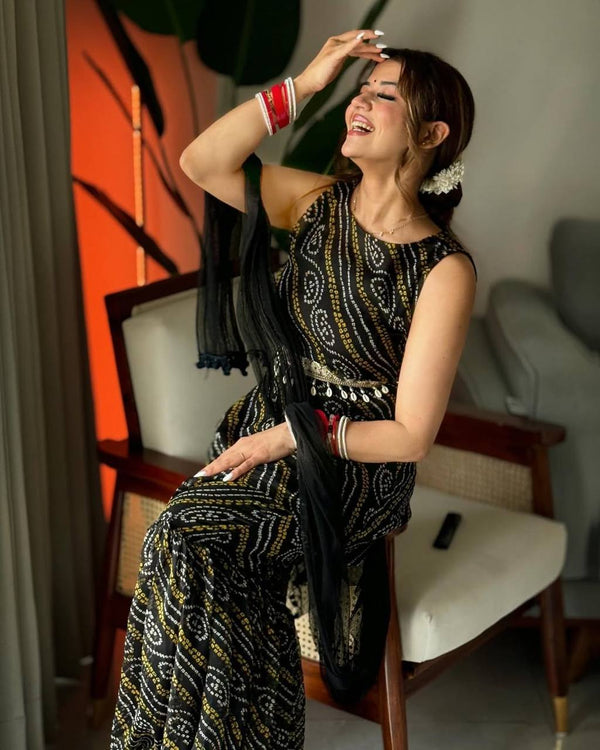 Party Wear Look Beautiful Top-Plazzo And Dupatta