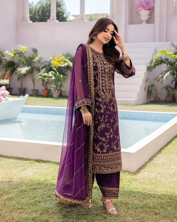 Party Wear Look Designer Top And Bottom With Dupatta