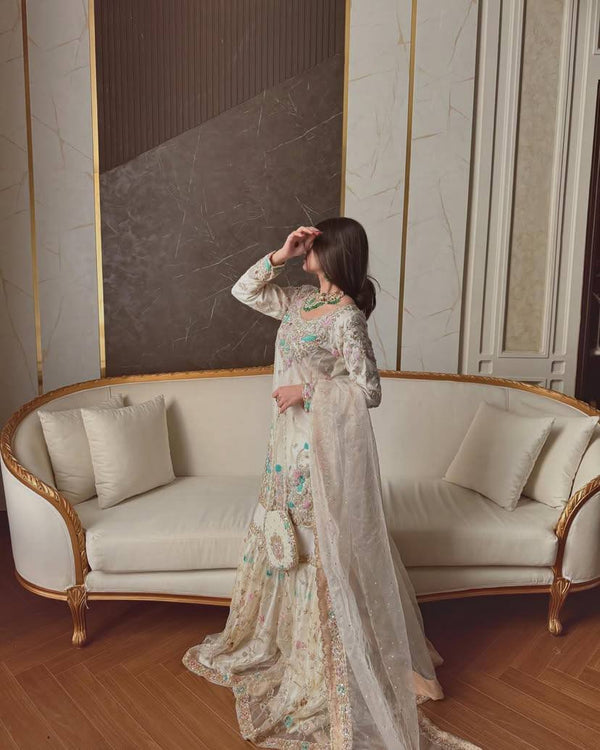 Party Wear Look Beautiful Top And Bottom With Dupatta