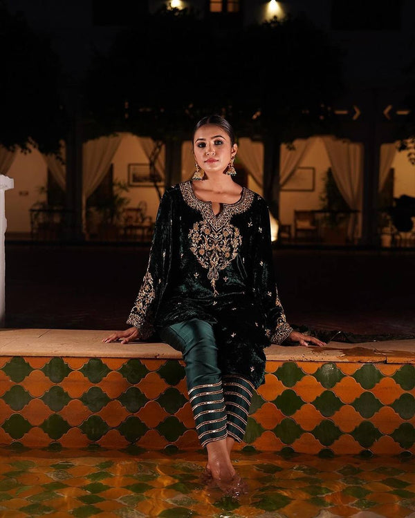 Party Wear Look Designer Top And Bottom With Dupatta