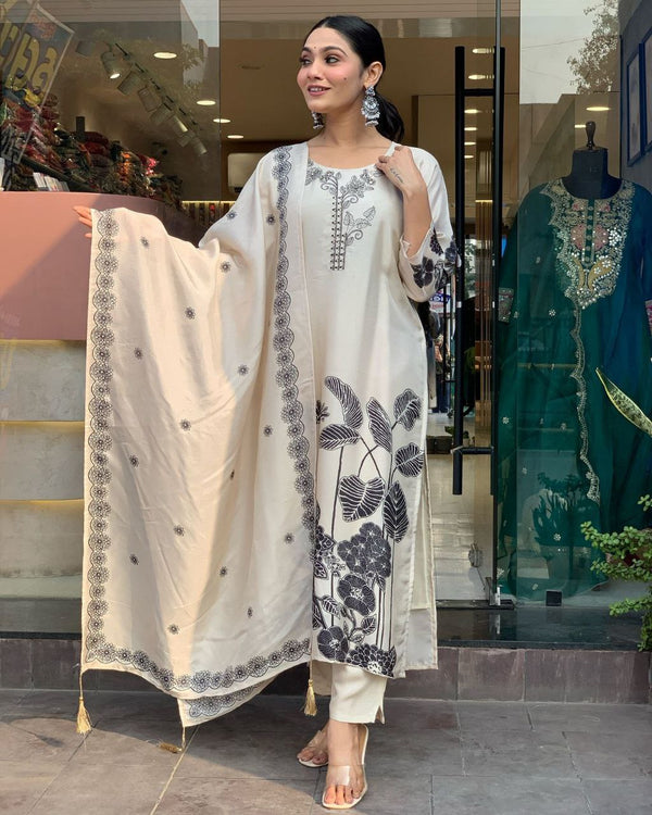 Party Wear Look Beautiful Top And Bottom With Dupatta