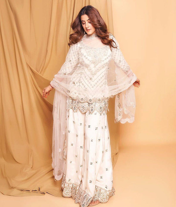Party Wear Look Designer Top And Bottom With Dupatta