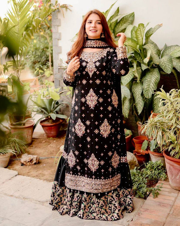 Party Wear Designer Top And Bottom With Dupatta