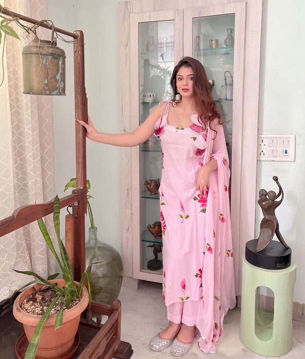 Party Wear Look Designer Top And Bottom With Dupatta