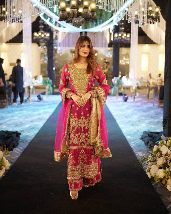Party Wear Look Designer Top And Bottom With Dupatta