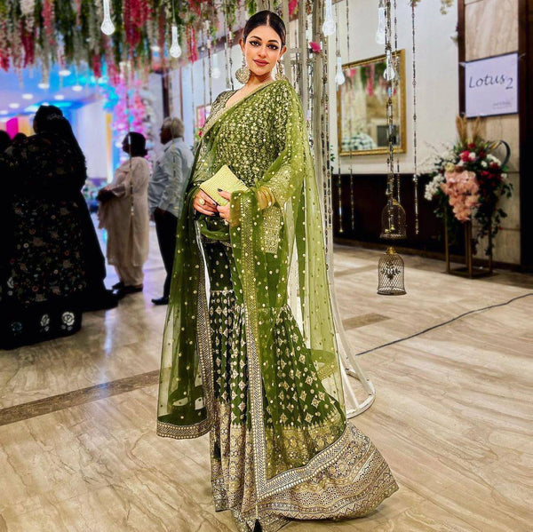 Party Wear Look Beautiful Top And Bottom With Dupatta