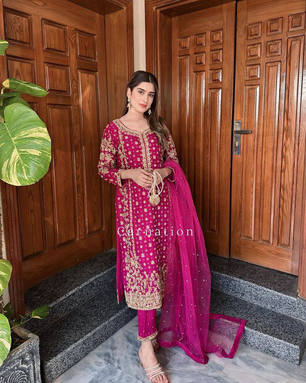 Party Wear Look Designer Top And Bottom With Dupatta