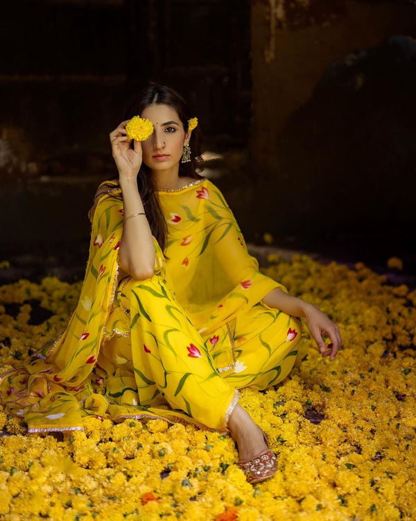 Party Wear Look Beautiful Top-Bottom And Dupatta