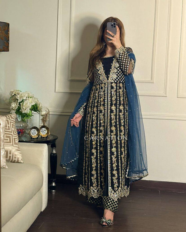 Party Wear Look Designer Gown-Pent And Dupatta