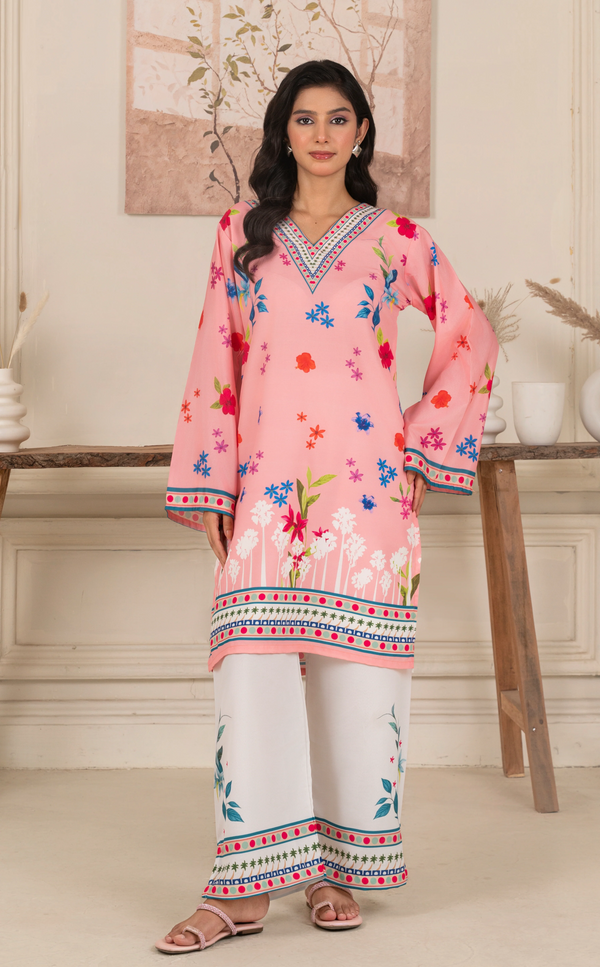 Fancy Style Co-ord Set With Beautiful Digital Print
