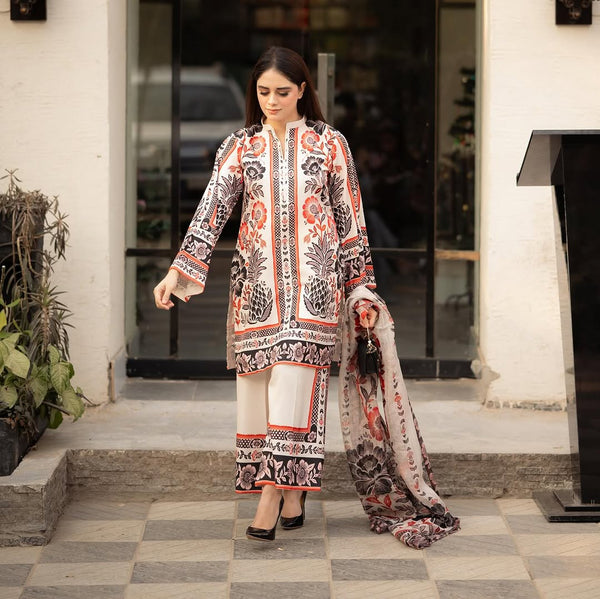 Designer Party Wear Look Cord Set With & Digital Print