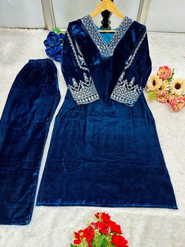 Beautiful Party Wear Cord Set Top And Bottom