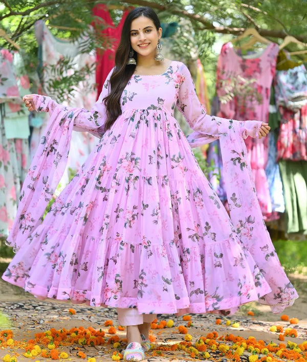 BLOOMING ALIZA PARPULE PINK SUIT SET TD-119